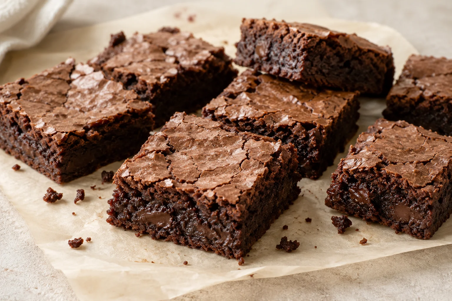 Fudgy brownies – illustrationsbillede