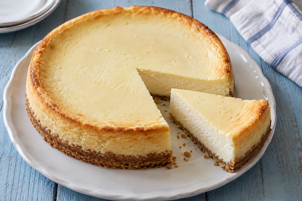 Bagt citroncheesecake – illustrationsbillede