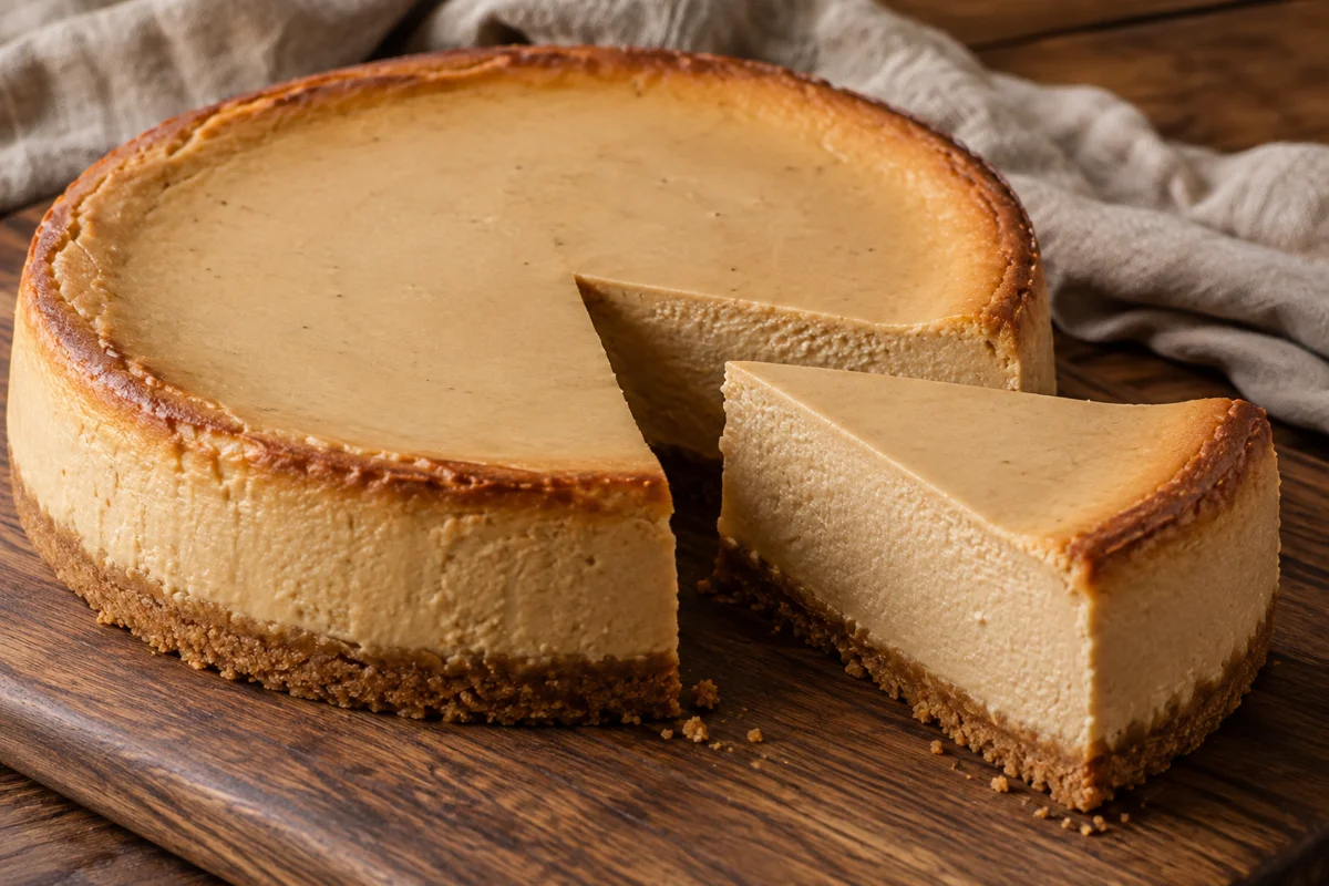 Bagt kaffecheesecake – illustrationsbillede