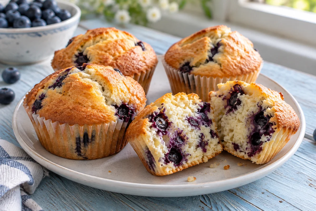 Blåbærmuffins – illustrationsbillede