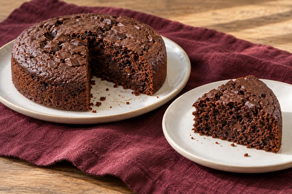 Chokoladekage i airfryer – illustrationsbillede
