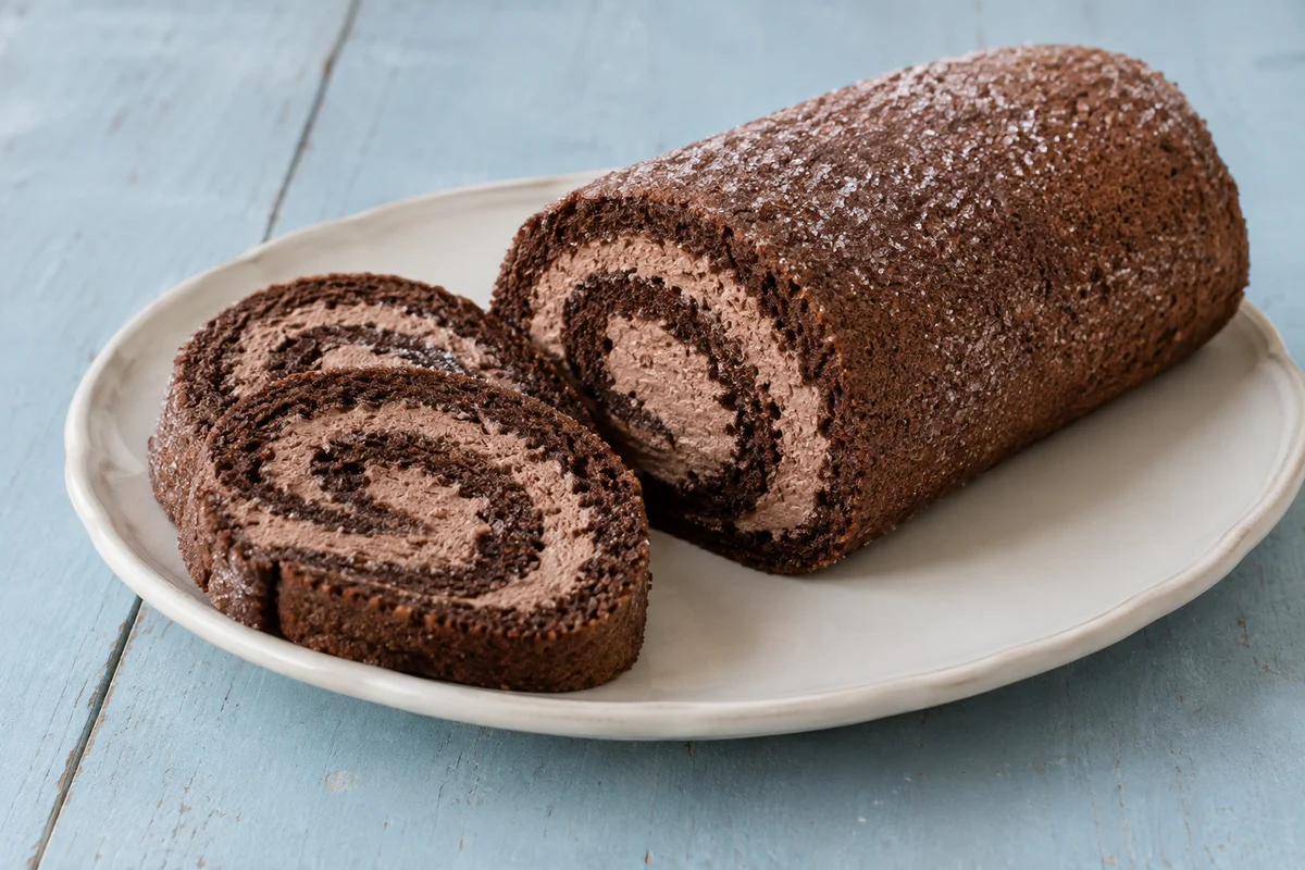 Chokoladeroulade – illustrationsbillede