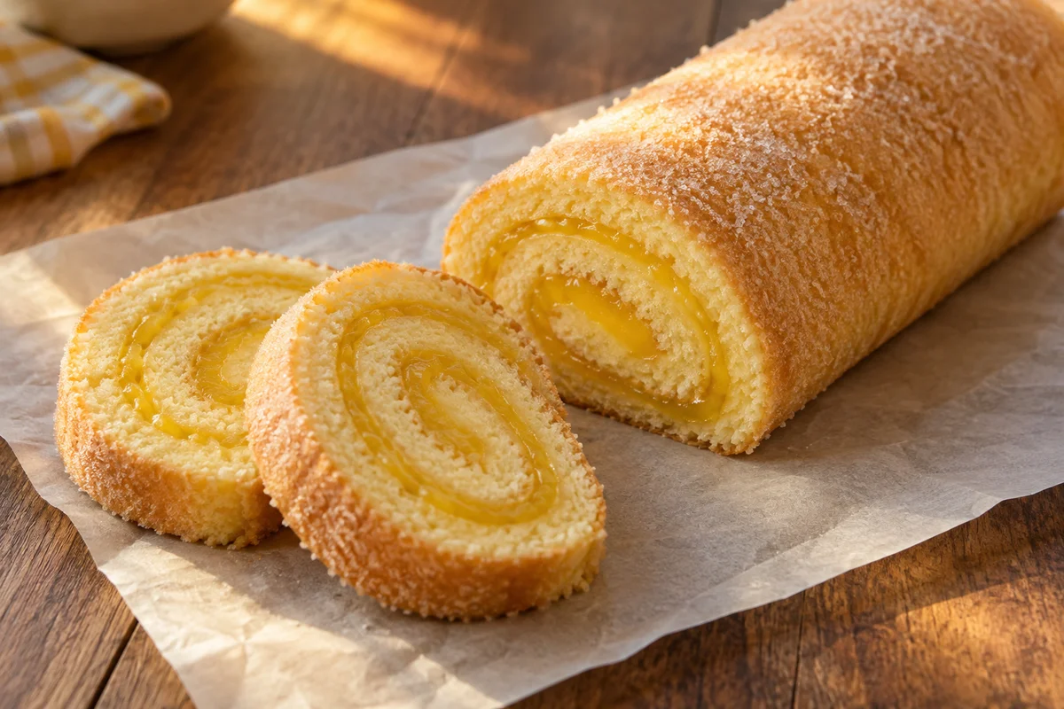 Citronroulade – illustrationsbillede