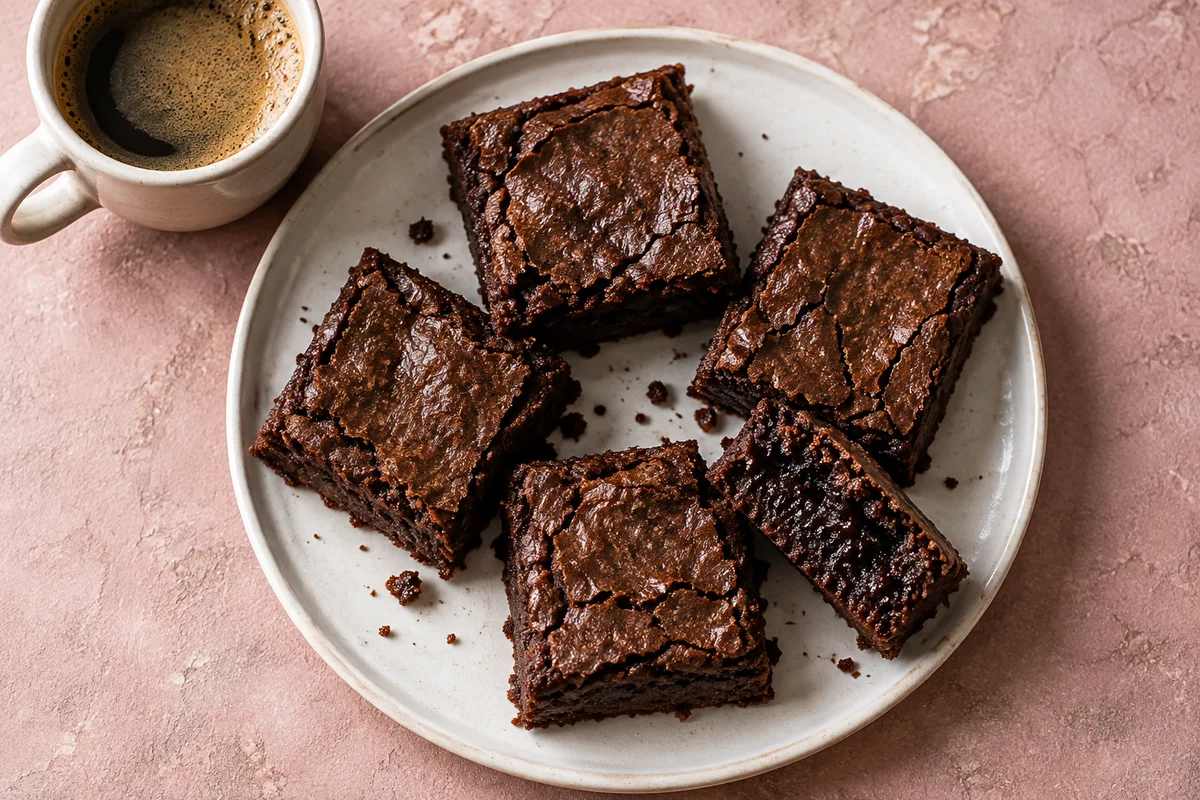Espressobrownies – illustrationsbillede