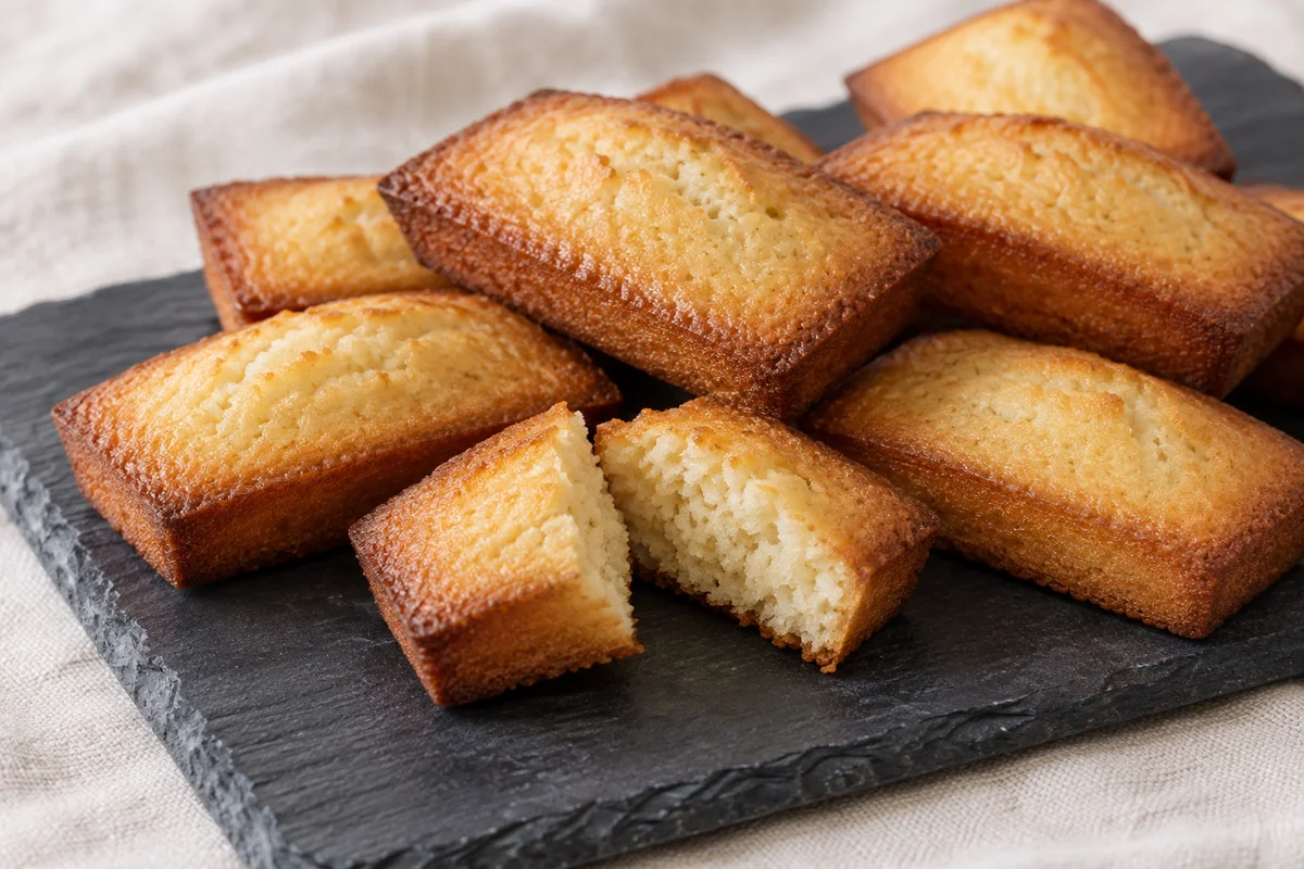 Financiers med brunet smør – illustrationsbillede