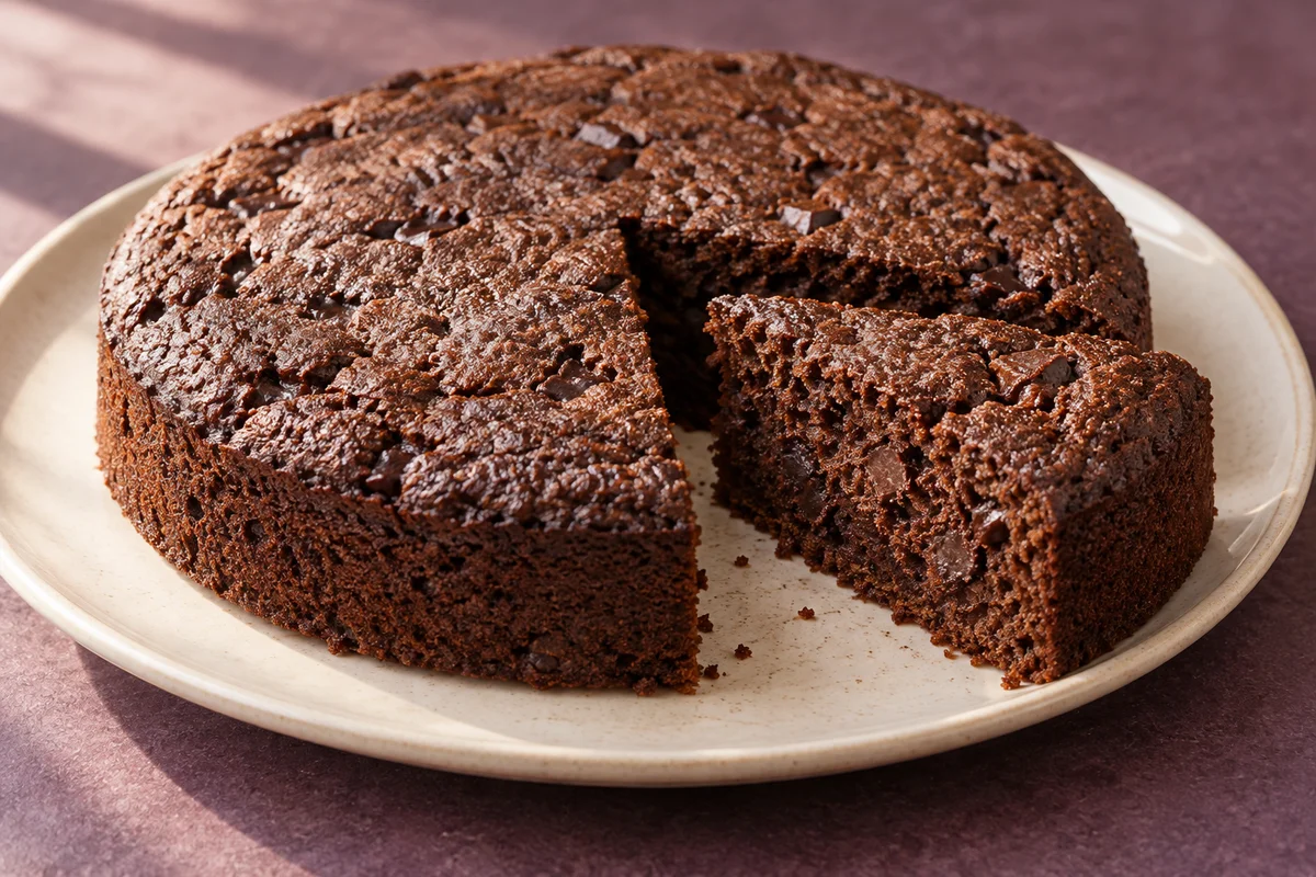 Glutenfri boghvedekage med chokolade – illustrationsbillede