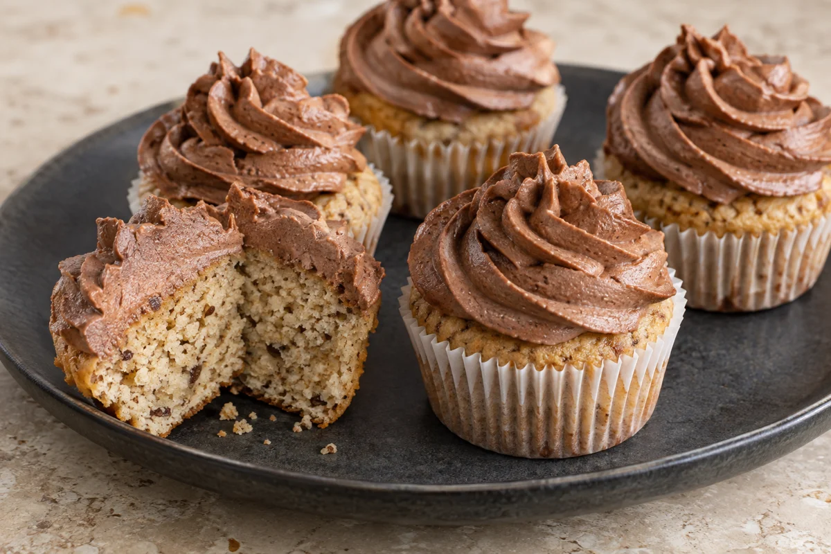Hasselnøddecupcakes – illustrationsbillede