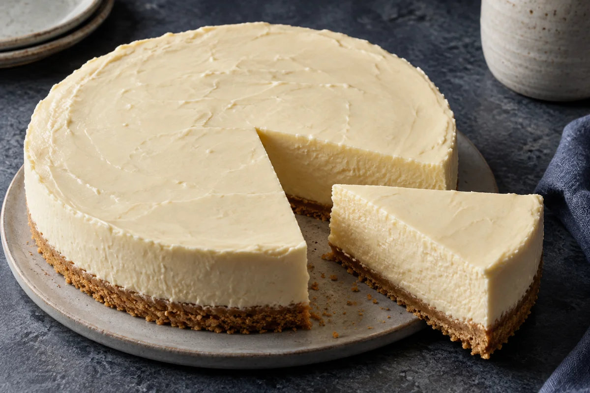 Hvid chokoladecheesecake uden bagning – illustrationsbillede