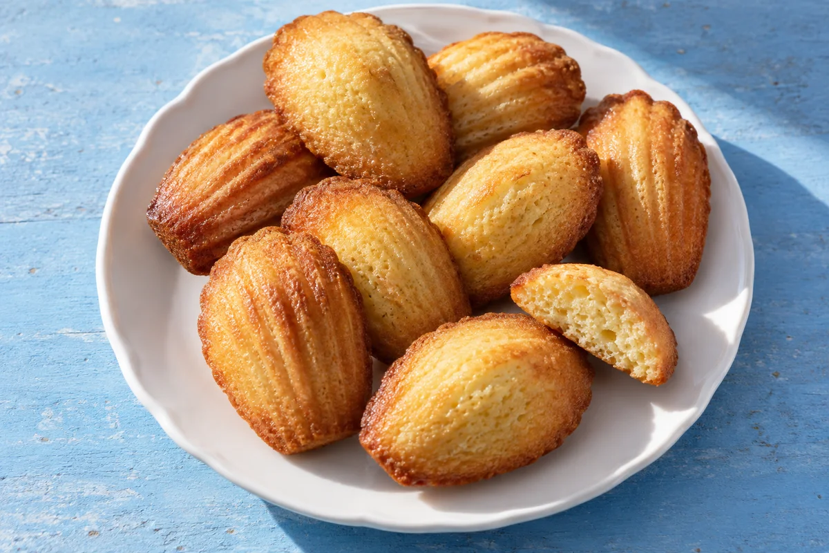 Madeleines med citron – illustrationsbillede