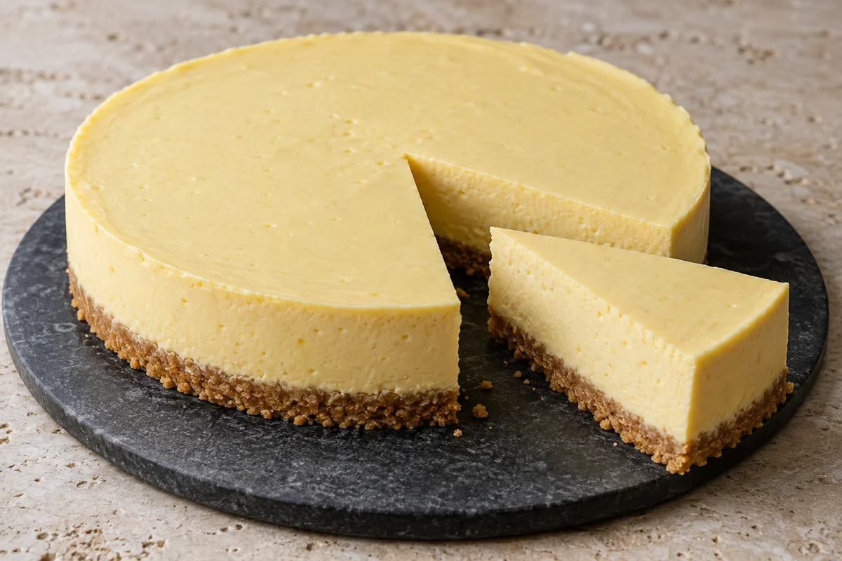 Passionsfrugtcheesecake – illustrationsbillede
