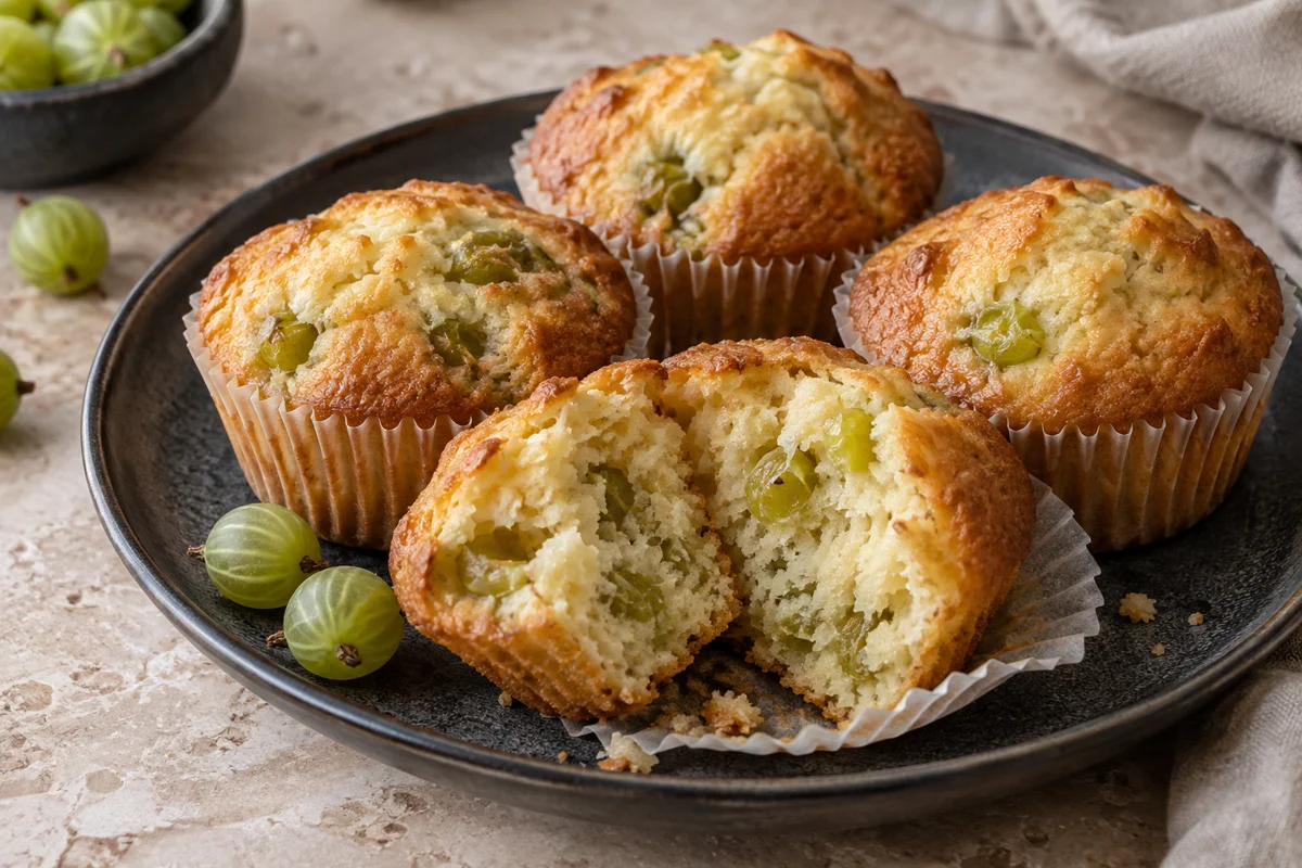 Stikkelsbærmuffins – illustrationsbillede