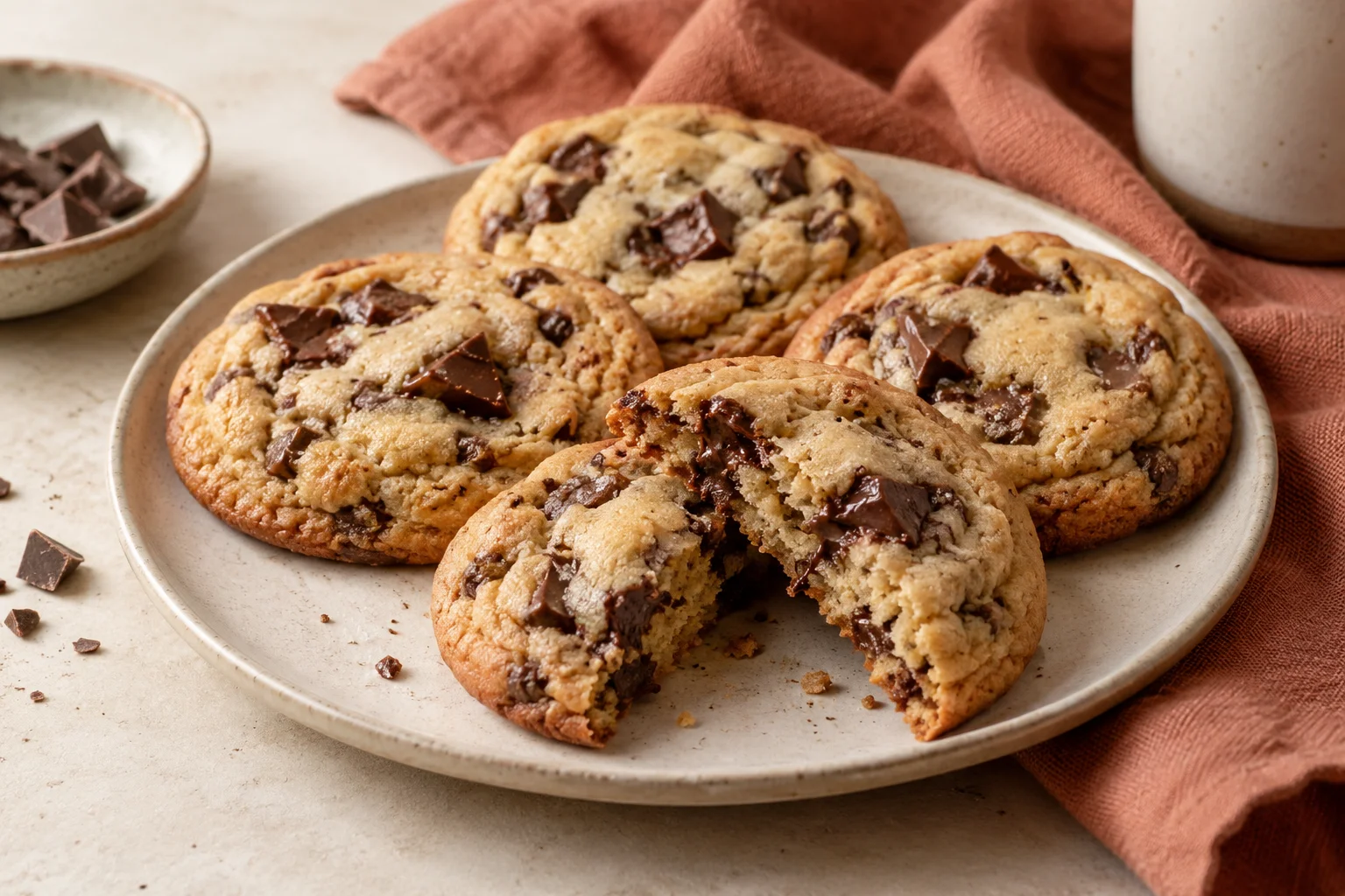 Chocolate chip cookies – illustrationsbillede