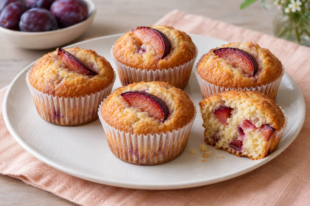 Blommemuffins med kardemomme – illustrationsbillede