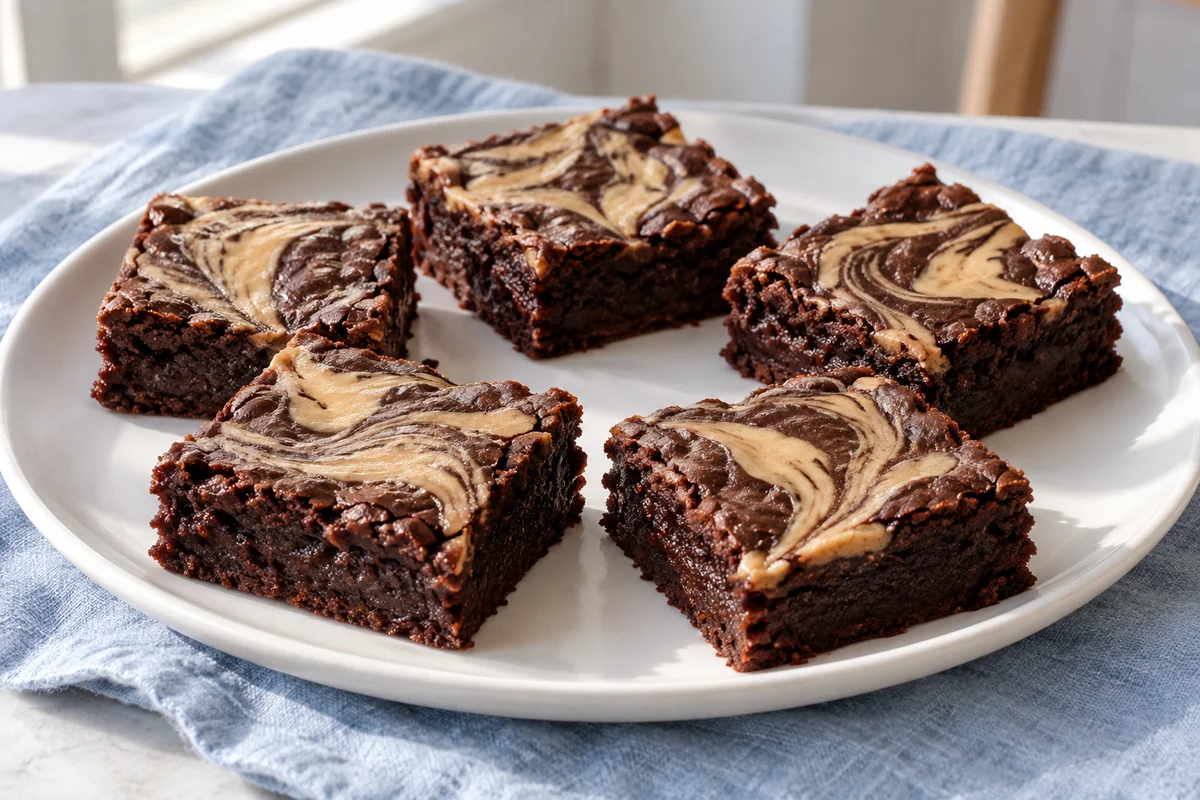 Brownies med tahin – illustrationsbillede