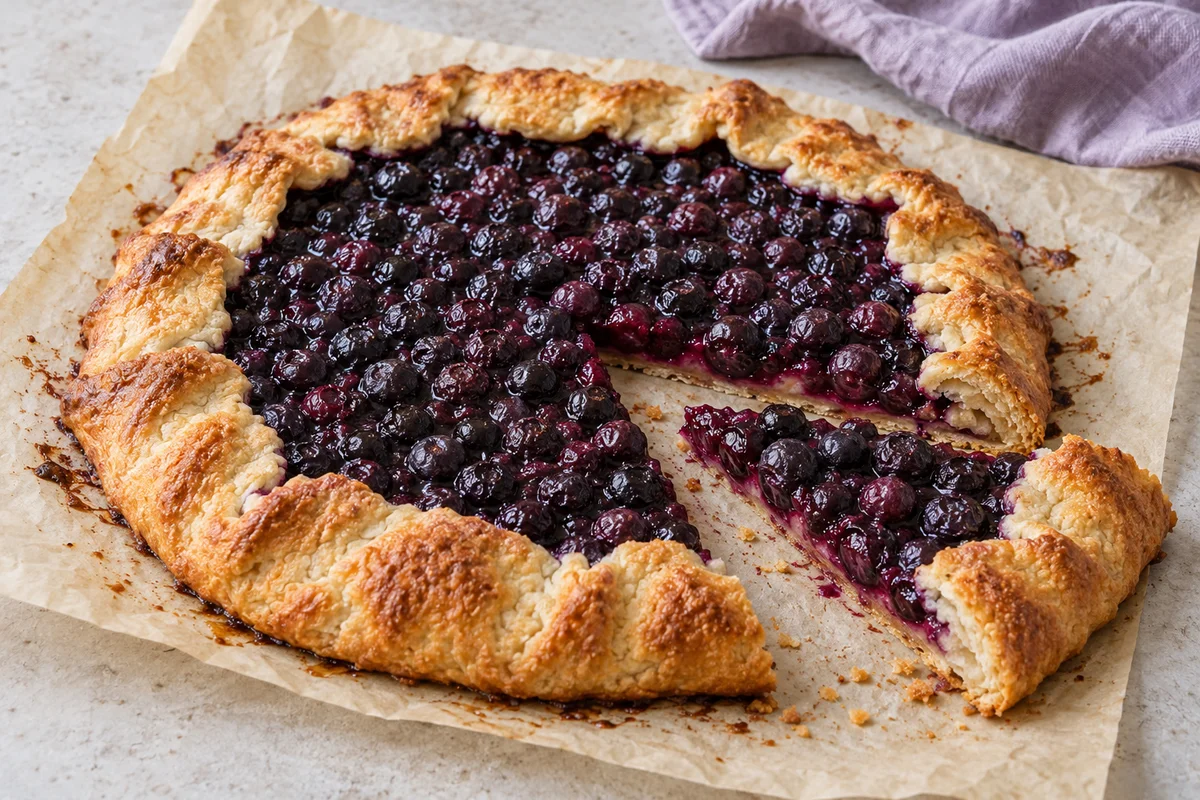 Blåbærgalette – illustrationsbillede