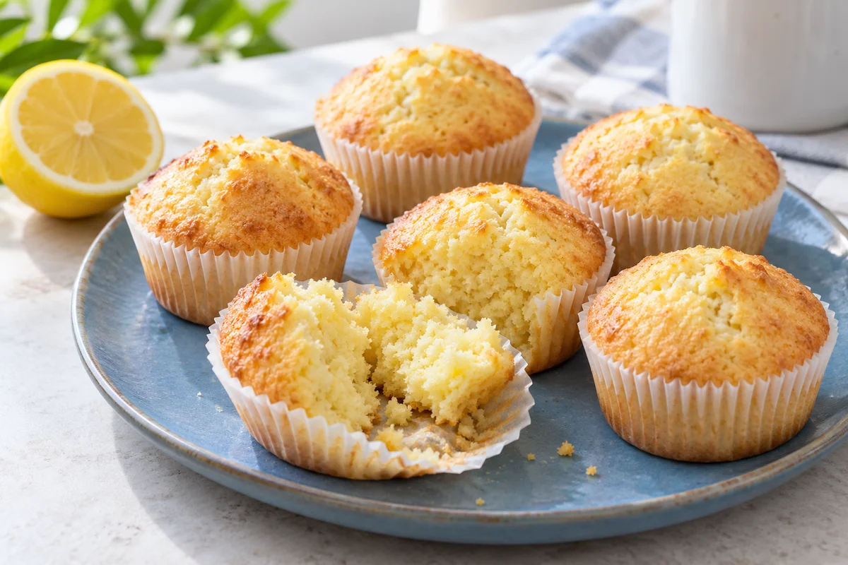 Ricottamuffins med citron – illustrationsbillede