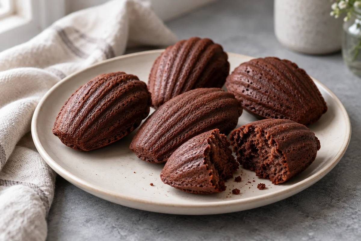 Chokolademadeleines – illustrationsbillede