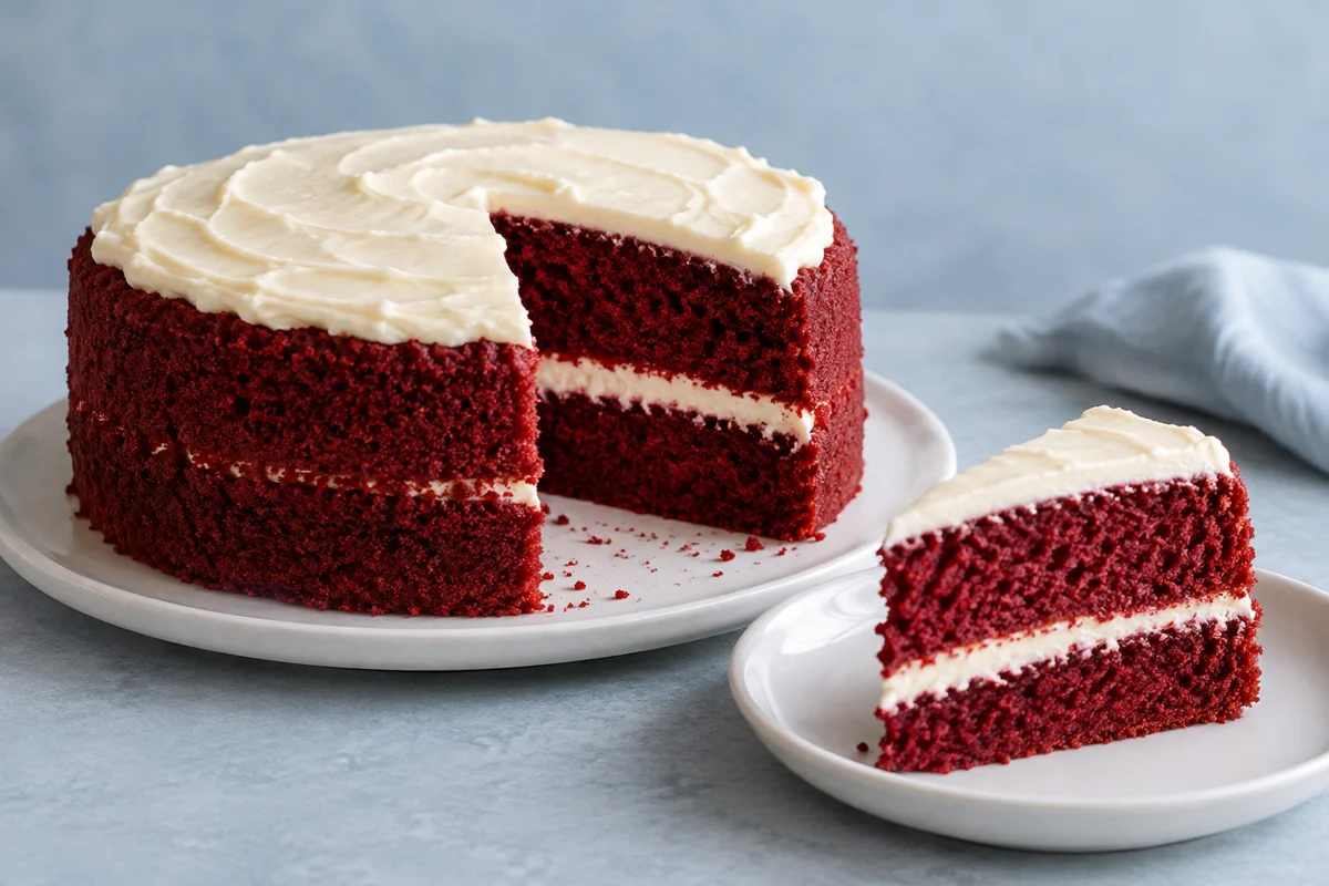 Red velvet-kage – illustrationsbillede